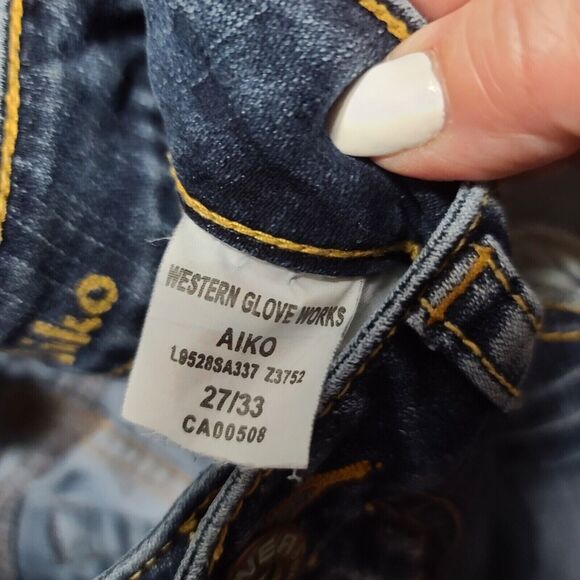 Silver Jeans Womens Jeans Blue Size 27/33 Cotton Blend Aiko Button Zip Closure - Picture 8 of 12